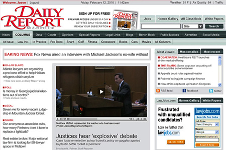 Daily Report newspaper website redesign